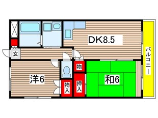 ノ－ブルナガシマの物件間取画像